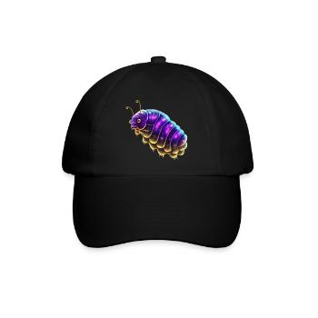 Bärtierchen, Weltall, Tardigrade Kosmos Distressed - Baseballkappe - Schwarz/Schwarz - Vorne