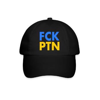 Fck ptn - Baseballkappe - Schwarz/Schwarz - Vorne