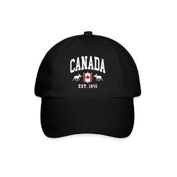 Kanada - Baseballkappe - Schwarz/Schwarz - Vorne