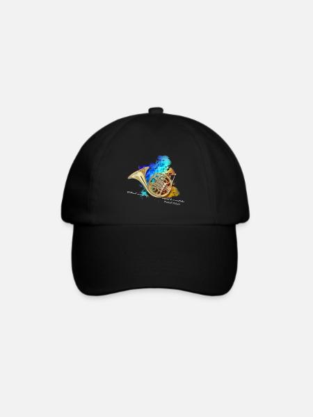 Horn - Baseballkappe - Schwarz/Schwarz