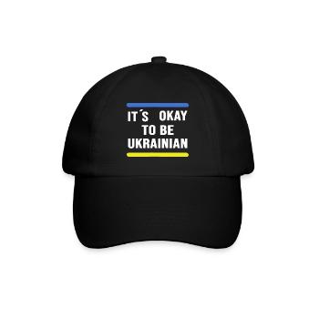 UKRAINE slava ukraini Ukrainer & Ukrainerin - Baseballkappe - Schwarz/Schwarz - Vorne
