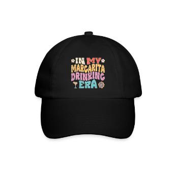 in my margarita drinking era - Baseballkappe - Schwarz/Schwarz - Vorne