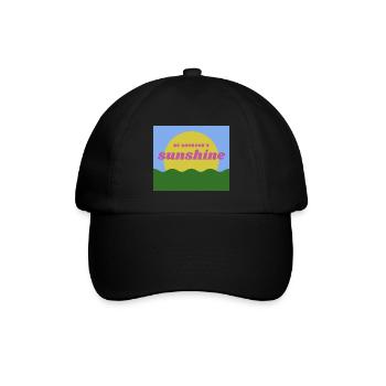 Sonnenschein - Baseballkappe - Schwarz/Schwarz - Vorne