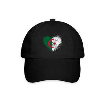 Algerien - Baseballkappe - Schwarz/Schwarz - Vorne