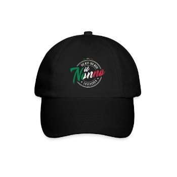 IL NONNO MANN MYTHOS LEGENDE OPA ITALIEN GESCHENK - Baseballkappe - Schwarz/Schwarz - Vorne