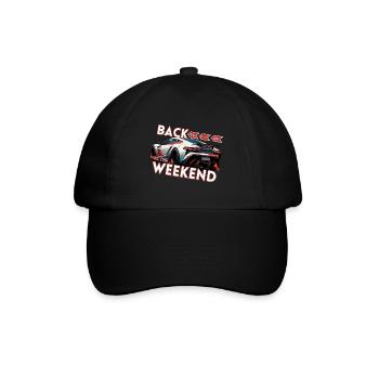 Back to the Weekend - Baseballkappe - Schwarz/Schwarz - Vorne
