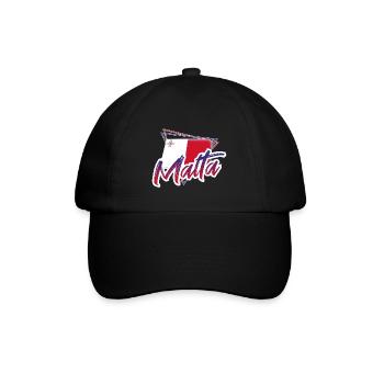 Malta - Baseballkappe - Schwarz/Schwarz - Vorne