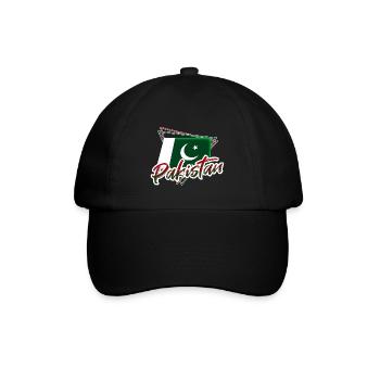 Pakistan - Baseballkappe - Schwarz/Schwarz - Vorne