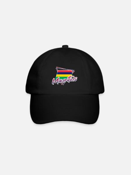 Mauritius - Baseballkappe - Schwarz/Schwarz