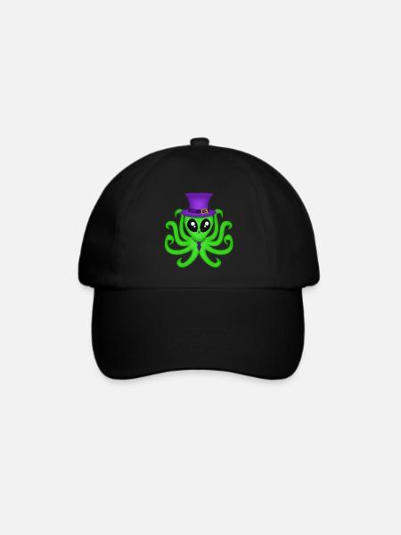 Alien - Baseballkappe - Schwarz/Schwarz