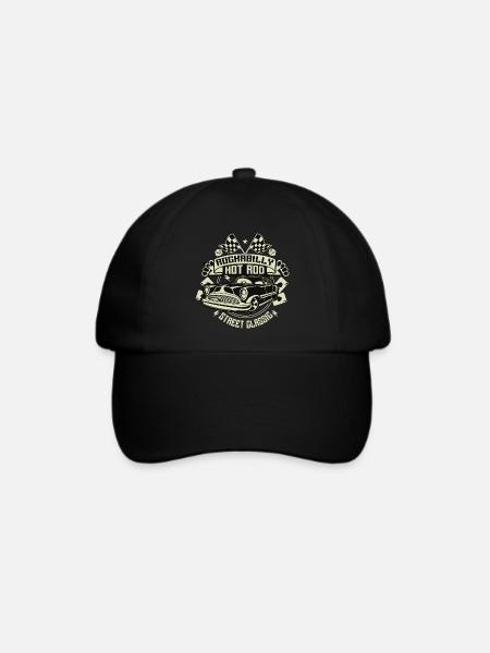 Rockabilly Hotrod - Baseballkappe - Schwarz/Schwarz
