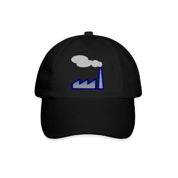 Industrie! Geschenk Idee Geschenkidee - Baseballkappe - Schwarz/Schwarz - Vorne