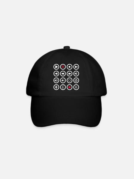 Music Play - Baseballkappe - Schwarz/Schwarz