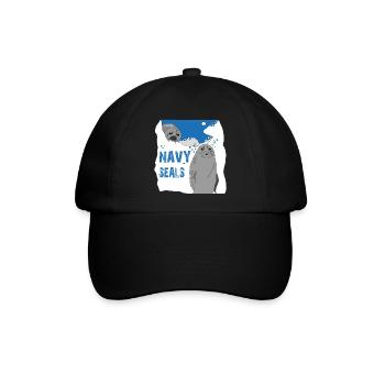 Navy Seals - Baseballkappe - Schwarz/Schwarz - Vorne