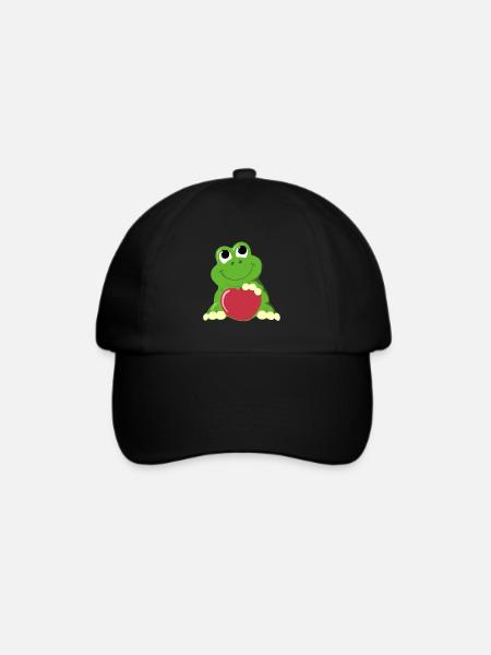 Frosch - Baseballkappe - Schwarz/Schwarz