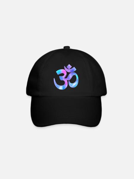 Om - Baseballkappe - Schwarz/Schwarz
