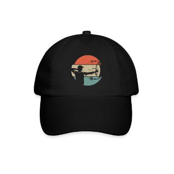 Bogenschießen Bogenschütze Compoundbogen Bogen - Baseballkappe - Schwarz/Schwarz - Vorne