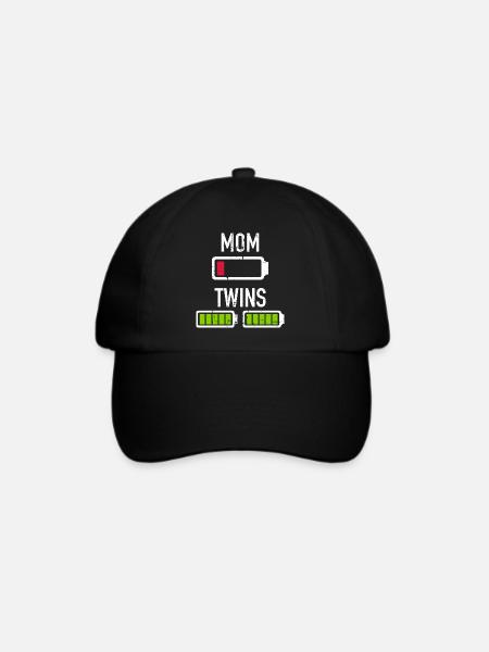 Zwillinge - Baseballkappe - Schwarz/Schwarz