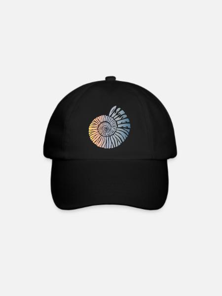 Ostsee (Schnecken-Edition) - Baseballkappe - Schwarz/Schwarz