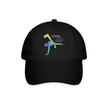 Capoeira - Baseballkappe - Schwarz/Schwarz - Vorne