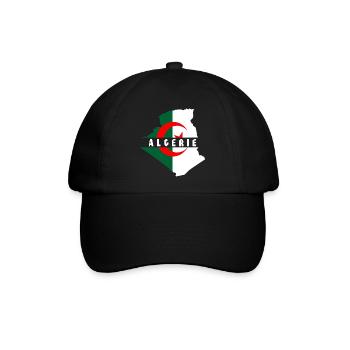 Algerien - Baseballkappe - Schwarz/Schwarz - Vorne