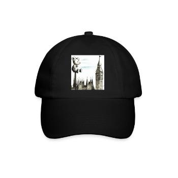 Big Ben's Zeitwächter Maus - Baseballkappe - Schwarz/Schwarz - Vorne