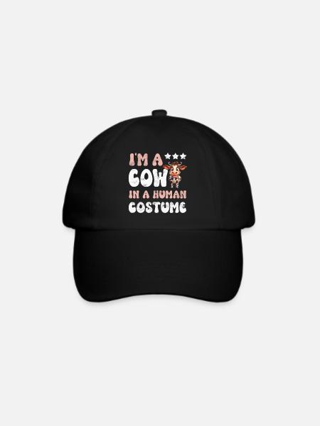 Kuh Kühe - Baseballkappe - Schwarz/Schwarz