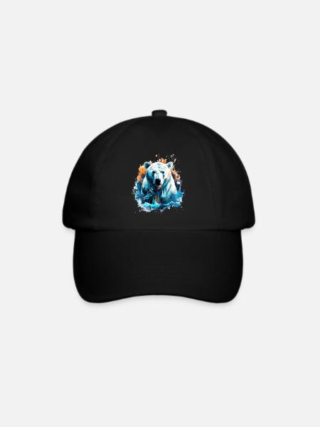 Eisbär - Baseballkappe - Schwarz/Schwarz