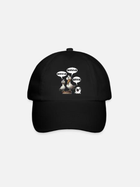 Servus - Baseballkappe - Schwarz/Schwarz