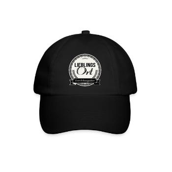 Lieblingsort Berchtesgaden - Baseballkappe - Schwarz/Schwarz - Vorne