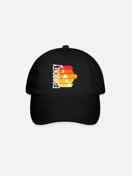 Eishockey - Baseballkappe - Schwarz/Schwarz