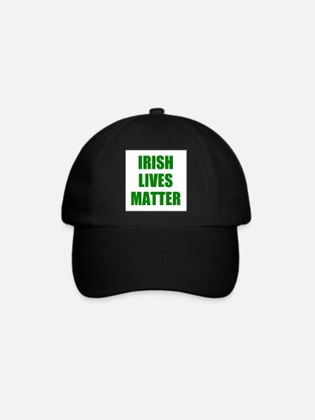 irish lives matter - Baseballkappe - Schwarz/Schwarz