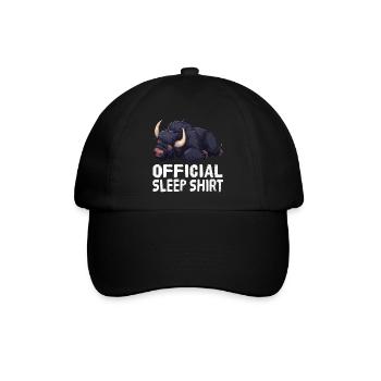 Offizielles Schlafshirt Yak - Baseballkappe - Schwarz/Schwarz - Vorne
