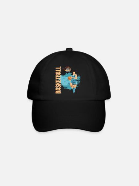 Basketball - Baseballkappe - Schwarz/Schwarz