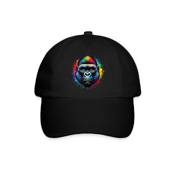 Gorilla - Baseballkappe - Schwarz/Schwarz - Vorne