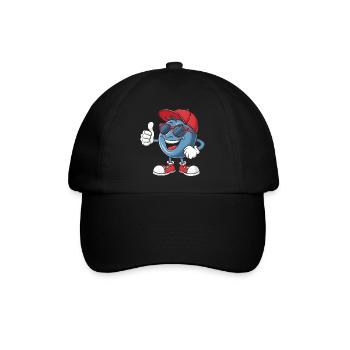 Blaubeere - Baseballkappe - Schwarz/Schwarz - Vorne