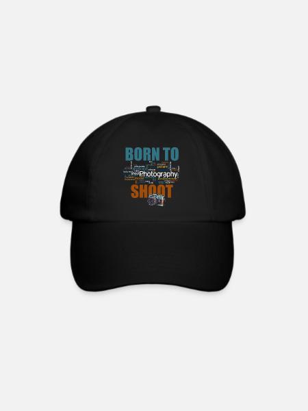 Born to shoot - Baseballkappe - Schwarz/Schwarz