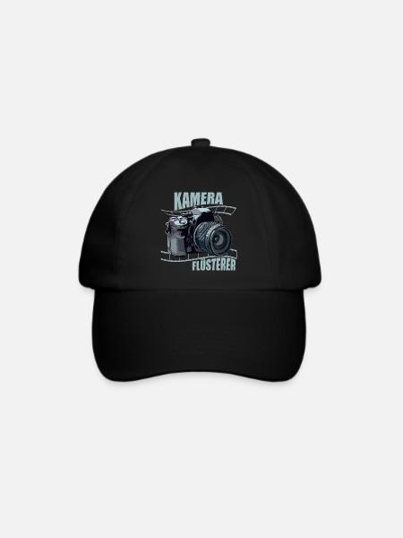Kamera Flüsterer - Baseballkappe - Schwarz/Schwarz