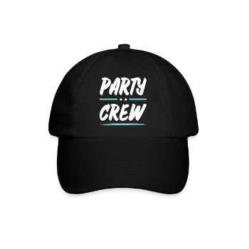 Party Crew - Baseballkappe - Schwarz/Schwarz - Vorne