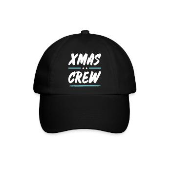 Xmas Crew - Baseballkappe - Schwarz/Schwarz - Vorne