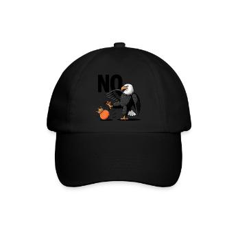 No Kings In America Eagle Orange - Baseballkappe - Schwarz/Schwarz - Vorne