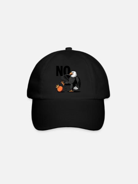 No Kings In America Eagle Orange - Baseballkappe - Schwarz/Schwarz