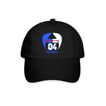 Logo von Bas-Alpine 04 - Baseballkappe - Schwarz/Schwarz - Vorne