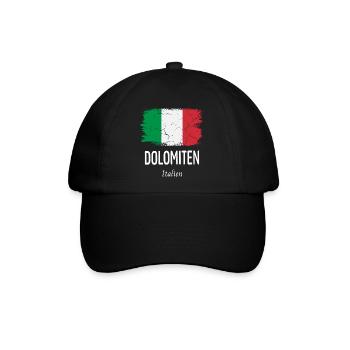 Dolomiten - Baseballkappe - Schwarz/Schwarz - Vorne