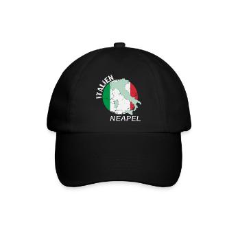 Neapel - Baseballkappe - Schwarz/Schwarz - Vorne