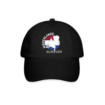 Nijmegen - Baseballkappe - Schwarz/Schwarz - Vorne