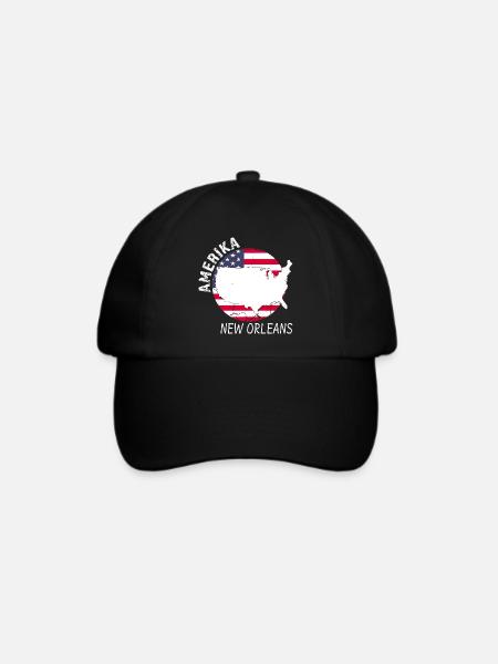 New Orleans - Baseballkappe - Schwarz/Schwarz