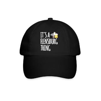 It's A Flensburg Thing - Baseballkappe - Schwarz/Schwarz - Vorne