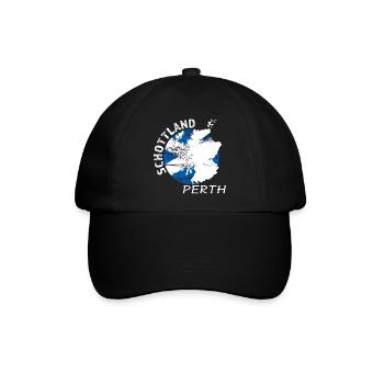 Perth - Baseballkappe - Schwarz/Schwarz - Vorne