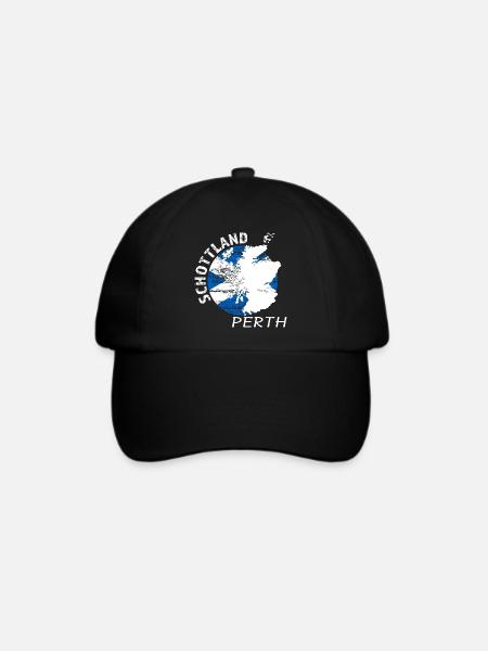 Perth - Baseballkappe - Schwarz/Schwarz